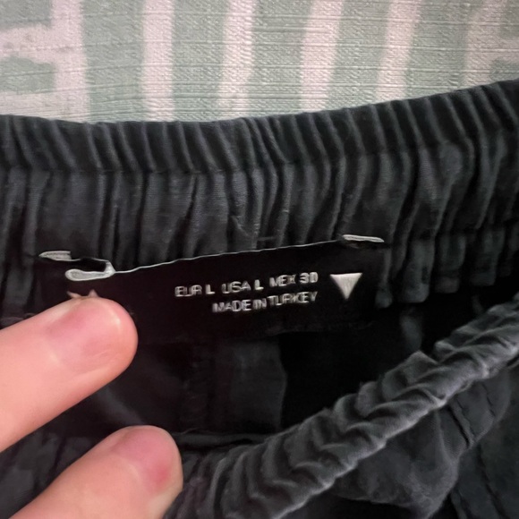 Zara Navy Blue Pull-On Pants Elastic Waist Relaxed Fit Modal Blend Size L - Picture 2 of 5